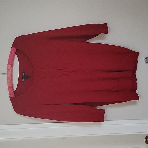 INC International Concepts Sweaters - 🌻4 for $15🌻 Red 3/4 sleeve lightweight sweater size 0x